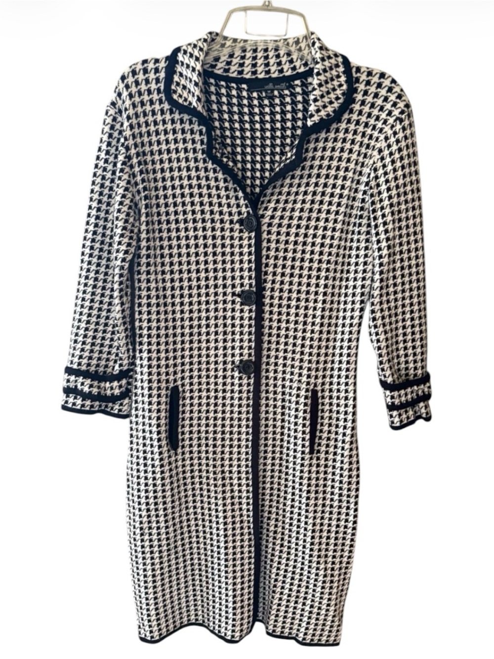 Willie Smith Houndstooth Coat Size M